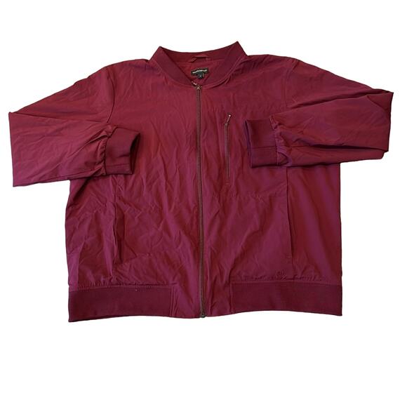 Banana Republic Women's Lightweight Bomber Jacket Wine Size XL - Picture 1 of 9